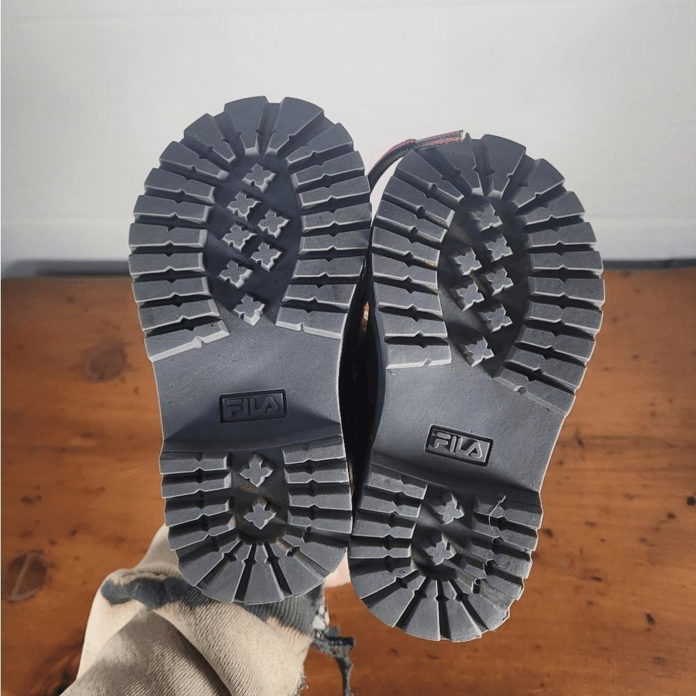 Fila Toddler Girl Ankle Utility lace up Boots Size 5 - Picture 7 of 8